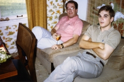 Don at Rob Melton's dinner party, mid-1980s.