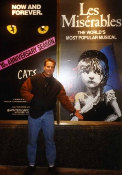 David Scott on Shubert Alley in NYC, 1994.