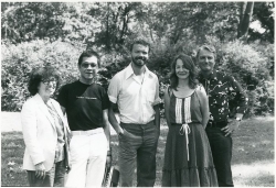 Mary Davidson and Paul at Hutchinson Repertory Theatre, 1982.