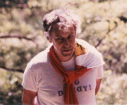 Playwright Robert Patrick at Hutchinson Repertory Theatre, 1982.