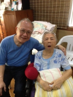 With Mom May 2013.