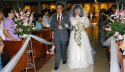 Paul at Debbie's wedding.