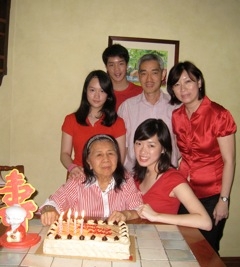 Mom with Family in Manila, 27 Sept 2010.