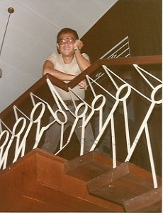 Paul in house on Pina Ave., May 1984.