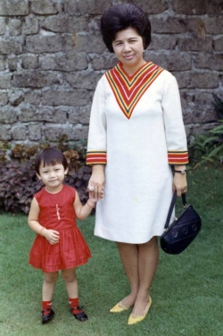 Sister Debbie with Mom, mid-1960s.