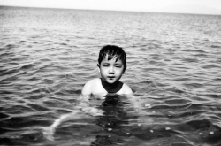 Paul in Paranaque beach resort, 1948.
