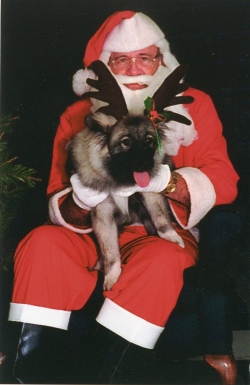 MyKee with Santa. 1997.