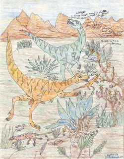 Drawing by John William in prison, 1990.
